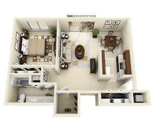 1 bed, 1 bath, 800 sqft, $1,040