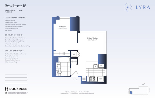 1 bed, 1 bath, $4,624, Unit 316