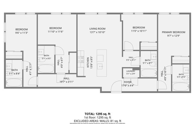 4 beds, 4 baths, 1,094 sqft, $2,900, Unit 202