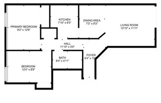 2 beds, 1 bath, $1,175, Unit 512-1