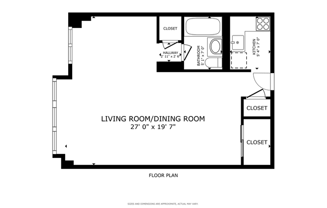1 bed, 1 bath, 585 sqft, $5,400, Unit 4K