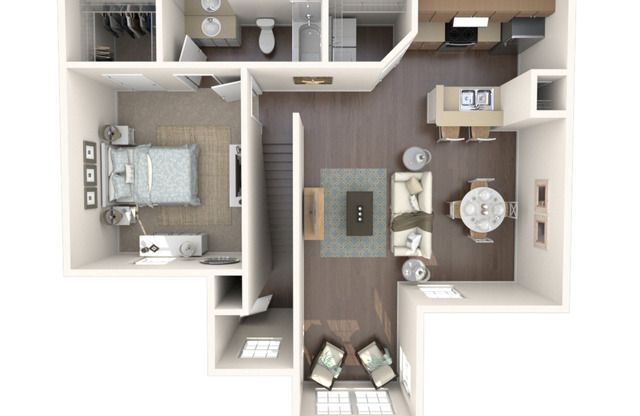 1 bed, 1 bath, 763 sqft, $1,234