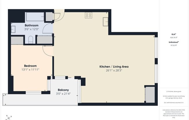 1 bed, 1 bath, 930 sqft, $2,365, Unit 4C