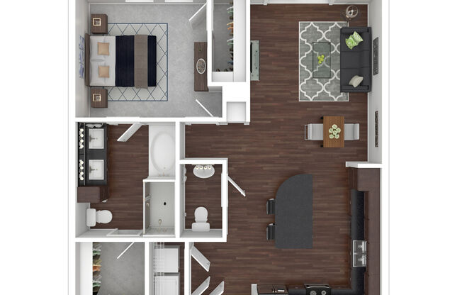 1 bed, 1 bath, 846 sqft, $1,585