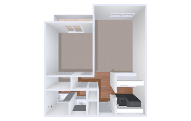 1 bed, 1 bath, 684 sqft, $720