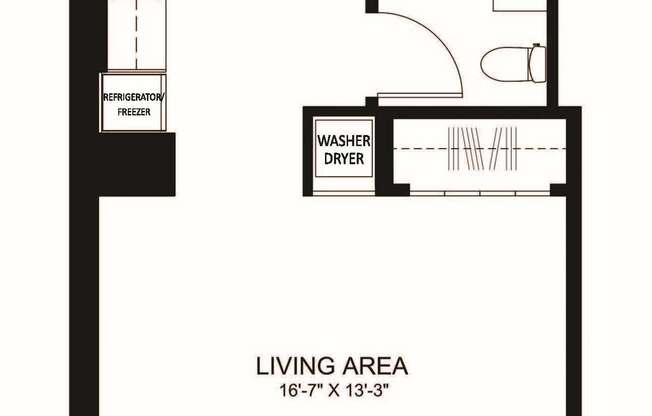 Studio, 1 bath, 469 sqft, $2,954