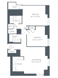 2 beds, 2 baths, 993 sqft, $3,850