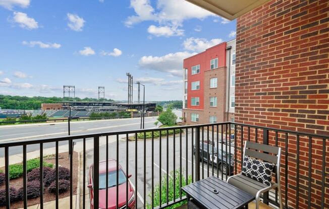 Balcony at Link Apartments® Brookstown, North Carolina