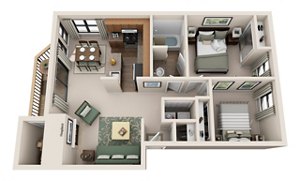 2 beds, 1 bath, 900 sqft, $1,896
