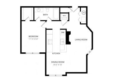 1 bed, 1 bath, 792 sqft, $1,415