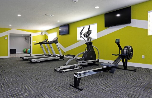 Duncanville TX Apartments for Rent - Large Fitness Center Featuring Various Cardio Equipment