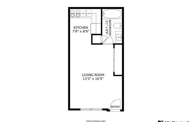 Studio, 1 bath, 360 sqft, $710, Unit 294