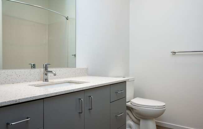 The Lenox | Bathroom Sink with Dark Grey Cabinets