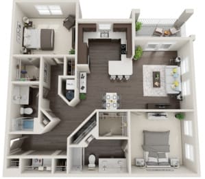 2 beds, 2 baths, 1,325 sqft, $2,145