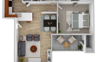 1 bed, 1 bath, 750 sqft, $945, Unit 1313