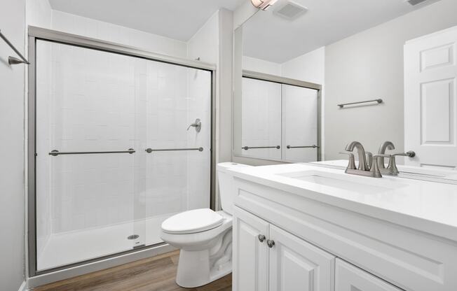 Bathroom with walk-in shower