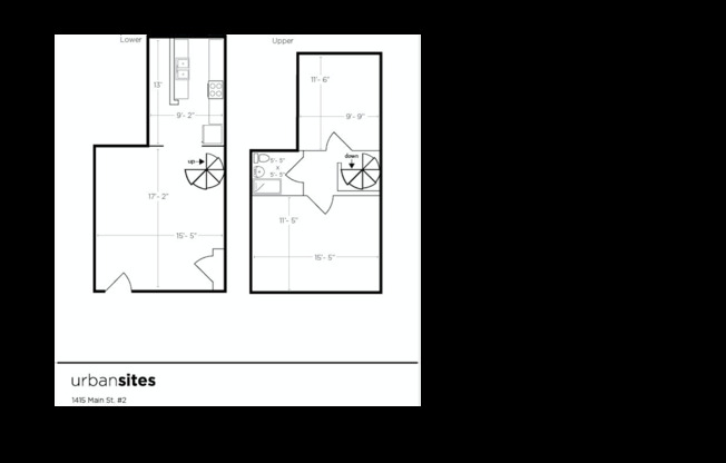 2 beds, 1 bath, 845 sqft, $1,600, Unit 2