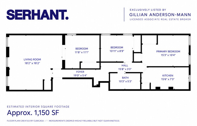 3 beds, 1 bath, 1,150 sqft, $6,850, Unit 3L