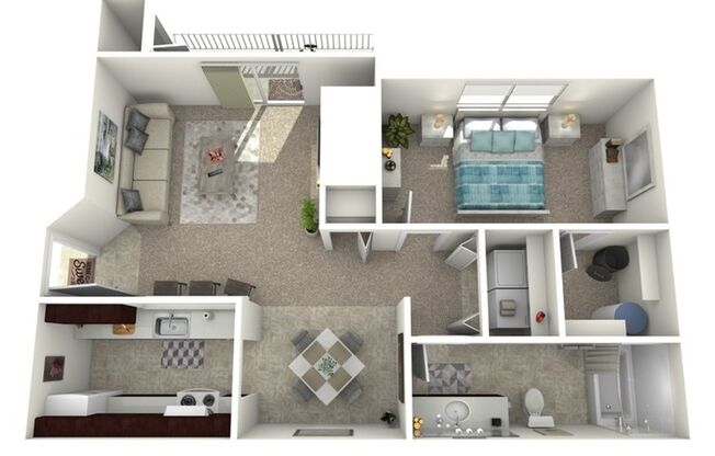 1 bed, 1 bath, 700 sqft, $1,680