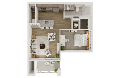 1 bed, 1 bath, 769 sqft, $1,615