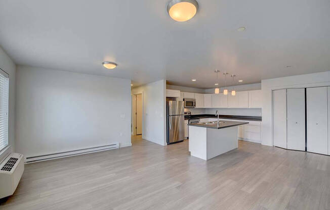 Living Area Interior at West Village at Four Points, Montana