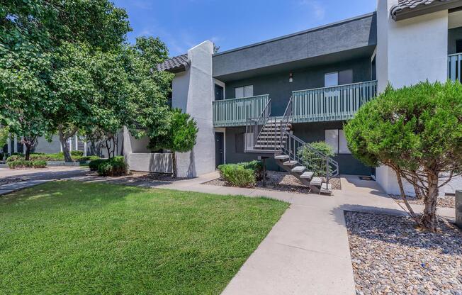 Treehouse Apartments exterior in Albuquerque, New Mexico