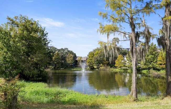 Community lakeside view at Fountains at Lee Vista in Orlando, Florida.