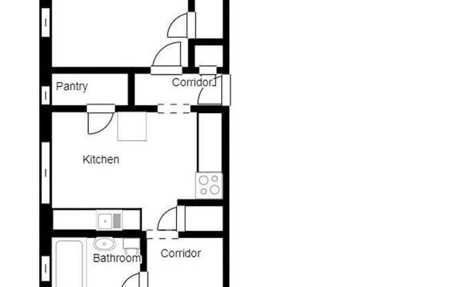 1 bed, 1 bath, $1,300, Unit B3