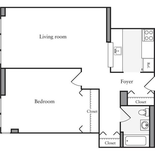 1 bed, 1 bath, 660 sqft, $4,000