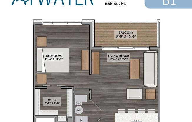 1 bed, 1 bath, 658 sqft, $1,705, Unit Unit 306