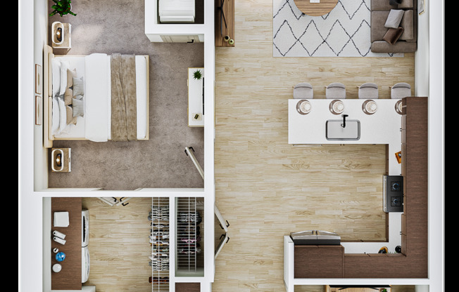 1 bed, 1 bath, 885 sqft, $2,120, Unit 253