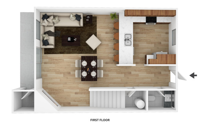 2 beds, 2.5 baths, 1,123 sqft, $2,125, Unit A-202