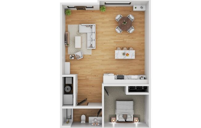 1 bed, 1 bath, 887 sqft, $1,535, Unit 9-104