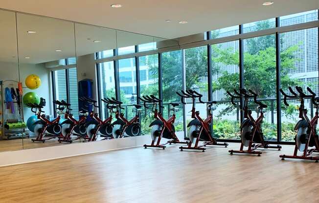 Spacious  24/7 Fitness and Yoga Center at Link Apartments® Innovation Quarter, NC, 27101