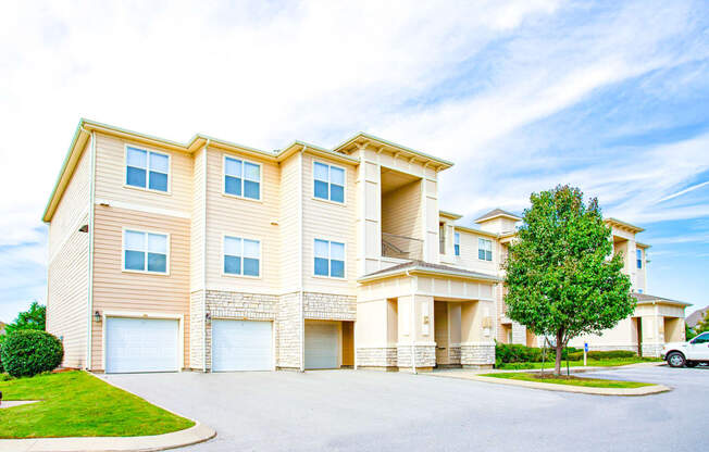 Garage parking available at Sonoma Grande Apartments in South Tulsa, OK 1, 2 & 3 Bedrooms.