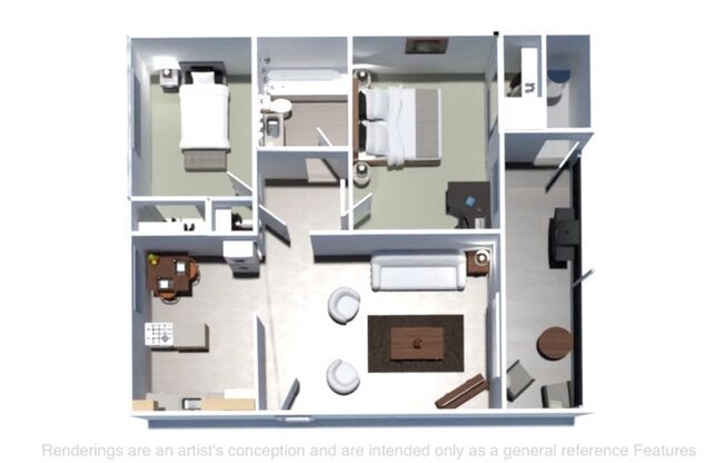 2 beds, 1 bath, 790 sqft, $1,395, Unit 506