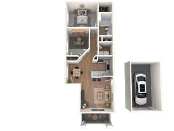 1 bed, 1 bath, 872 sqft, $1,660