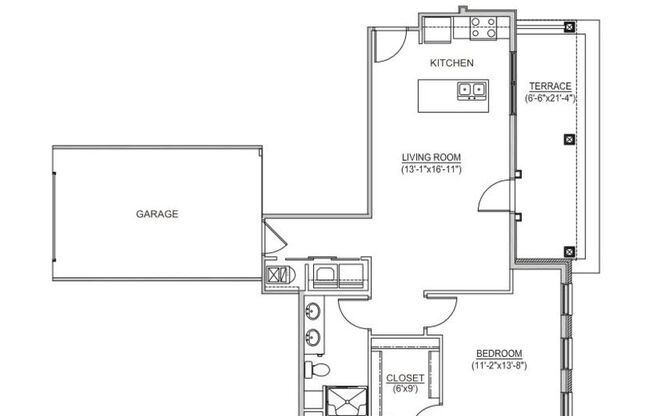 1 bed, 1 bath, 820 sqft, $1,919