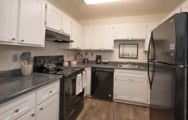 River Pointe model 1x1 kitchen