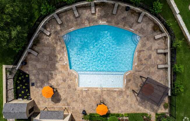 Aerial View Of Pool at Summit Ridge Apartments, Temple, 76502