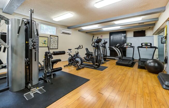 Apartments for Rent in Marina Del Rey CA - Spacious Fitness Center Featuring Various Cardio and Weight Equipment