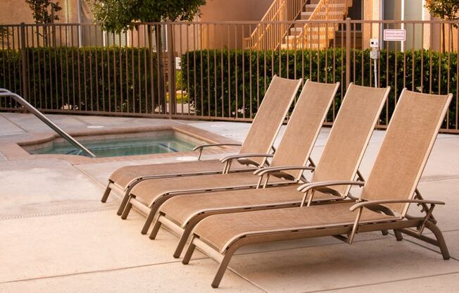 Swimming Pool Area With Spa