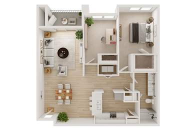 2 beds, 1 bath, 976 sqft, $1,705