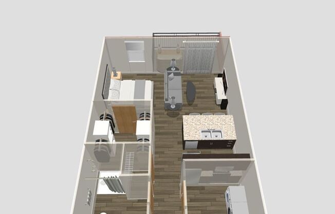 Studio, 1 bath, 563 sqft, $1,535, Unit 104-304