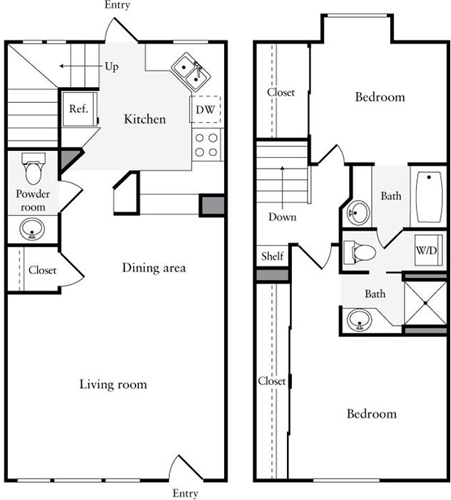 2 beds, 2 baths, 992 sqft, $3,371, Unit F0231