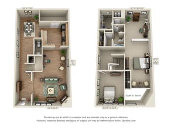 2 beds, 1.5 baths, 1,560 sqft, $2,054