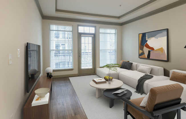 Living Room with Hard Surface Flooring