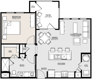 1 bed, 1 bath, 780 sqft, $1,145