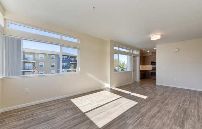  Large Living Room with Hardwood Inspired Floors, View of Window