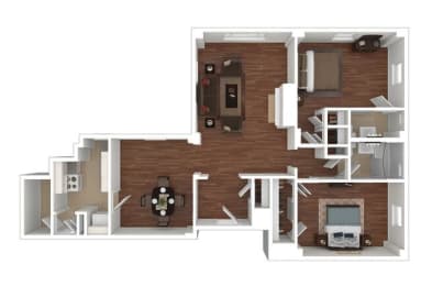 2 beds, 1.5 baths, 1,231 sqft, $1,315